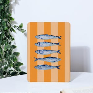 Blue Fish Art Kindle Case For Paperwhite 1/2/3/4, Kindle 2019/2022, Kindle 10th 11th Gen, Kindle Paperwhite Cover Paperwhite 2024 Case