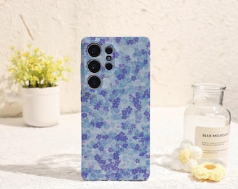 Purple Flower Collage Samsung Phone Case Phone Case for Samsung Galaxy S25 S24 S23 S22 Plus Ultra Galaxy S Phone Case Galaxy A Phone Case