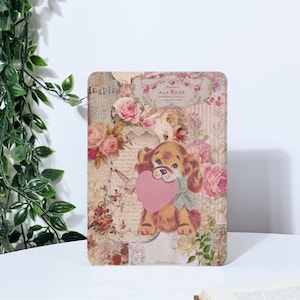 Romantic Flower Puppy Kindle Case For Paperwhite 1/2/3/4, Kindle 2019/2022, Kindle 10th 11th Gen, Kindle Paperwhite Cover, Paperwhite Case