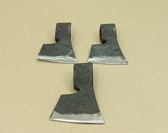 Lot of 3 - 1,2 LBS Small Camping Axe Hatchets Head Hunting Woodworking Forest Wood