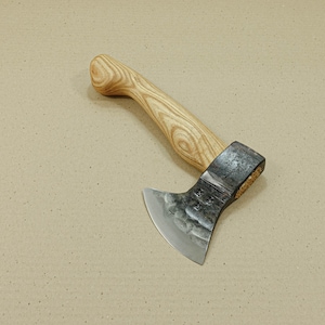 1,91 Lbs Hand forged hewing axe With Sign