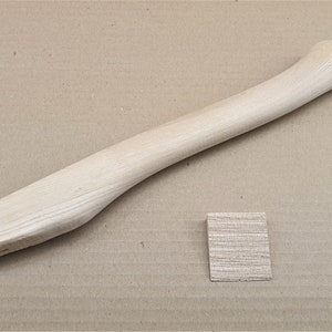16,5" Single Bit Hickory Axe Handle Square / Flat Eye Style