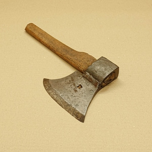 Vintage Goosewing Bearded Broad German Hatchet Axe Handmade Forged Rare