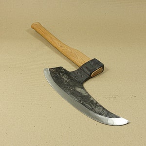 VTG 3,22 LBS Goosewing Bearded Broad German Hatchet Axe Handmade Forged Rare