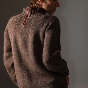 Handmade Wool pullover from 70-80s made in Iceland /warm wool sweater / vintage pullover/size M zdjęcie 2