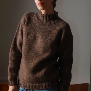 Handmade Wool pullover from 70-80s made in Iceland /warm wool sweater / vintage pullover/size M zdjęcie 7