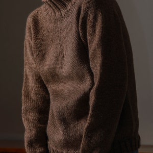 Handmade Wool pullover from 70-80s made in Iceland /warm wool sweater / vintage pullover/size M zdjęcie 3