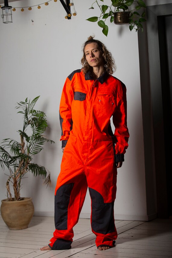 Vintage Orange Jumpsuit / Etsy