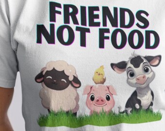 Friends Not Food Vegan Unisex T-Shirt
