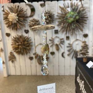 Lake Superior Agate & Driftwood Suncatcher