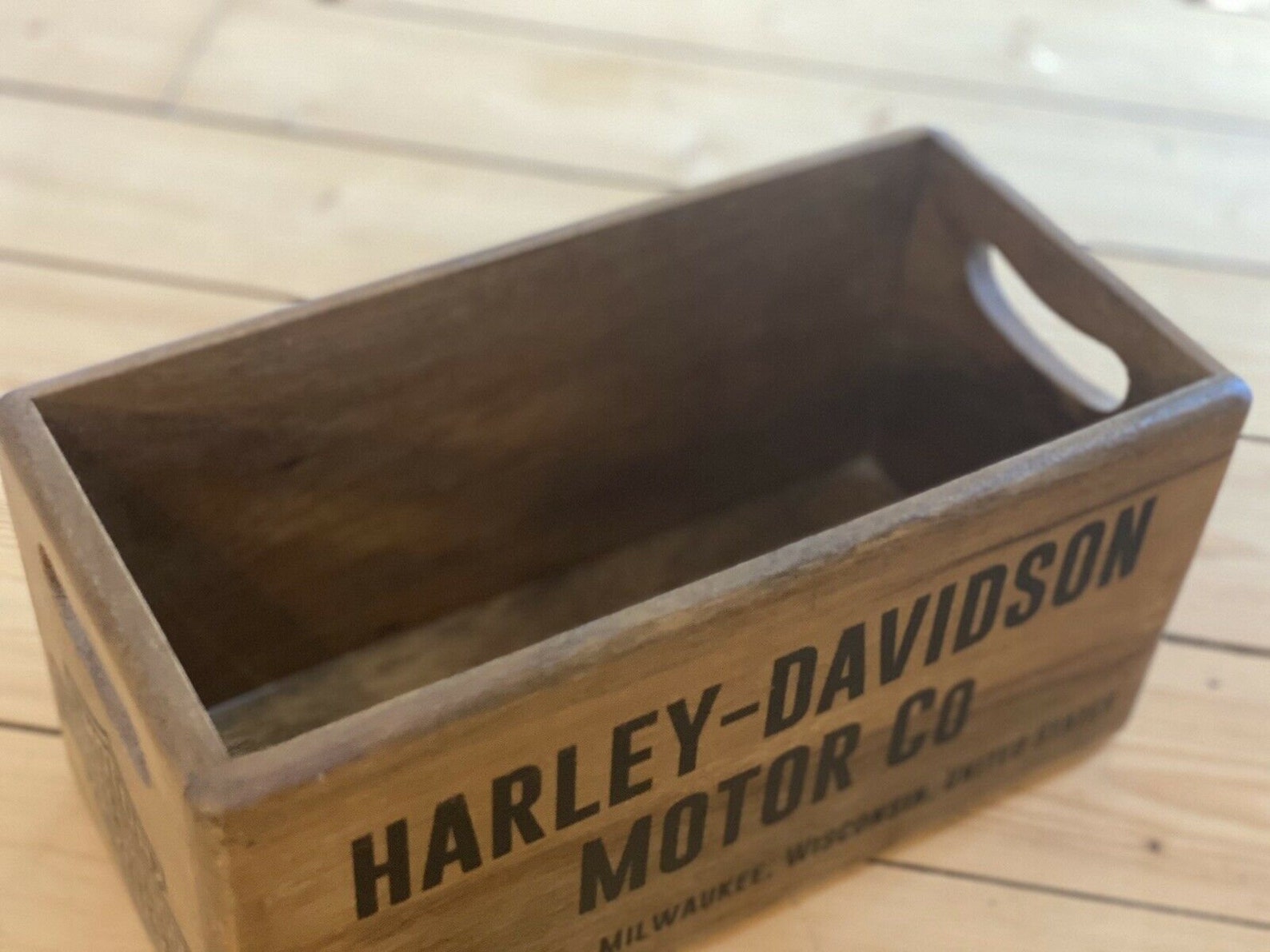 Harley Davidson Vintage Wooden Storage Medium Box Etsy