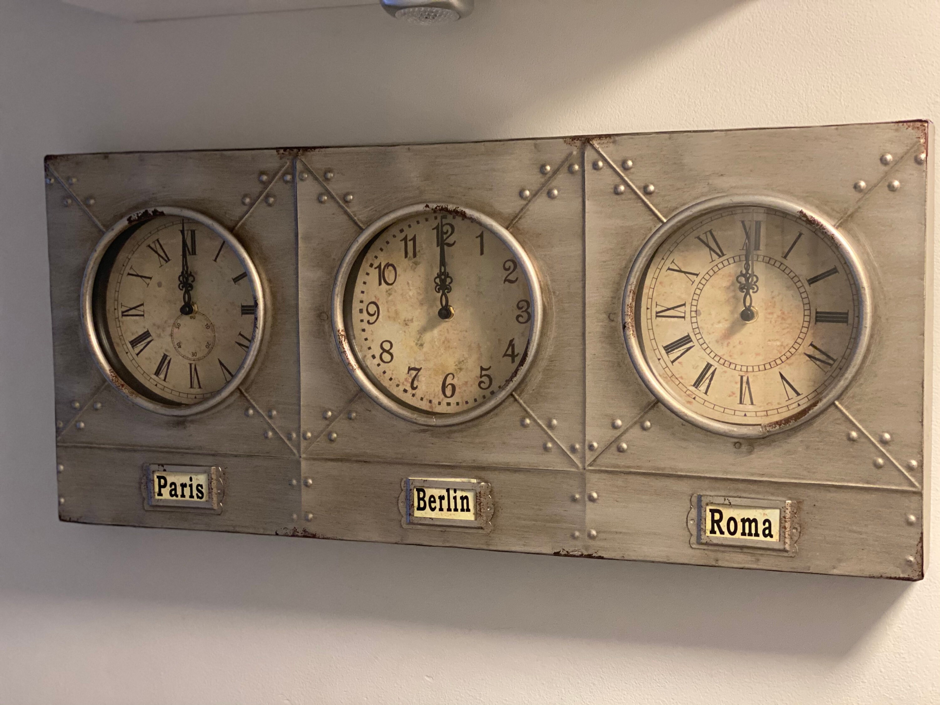 76cm Changeable World Time Industrial Clock Steam Punk Etsy