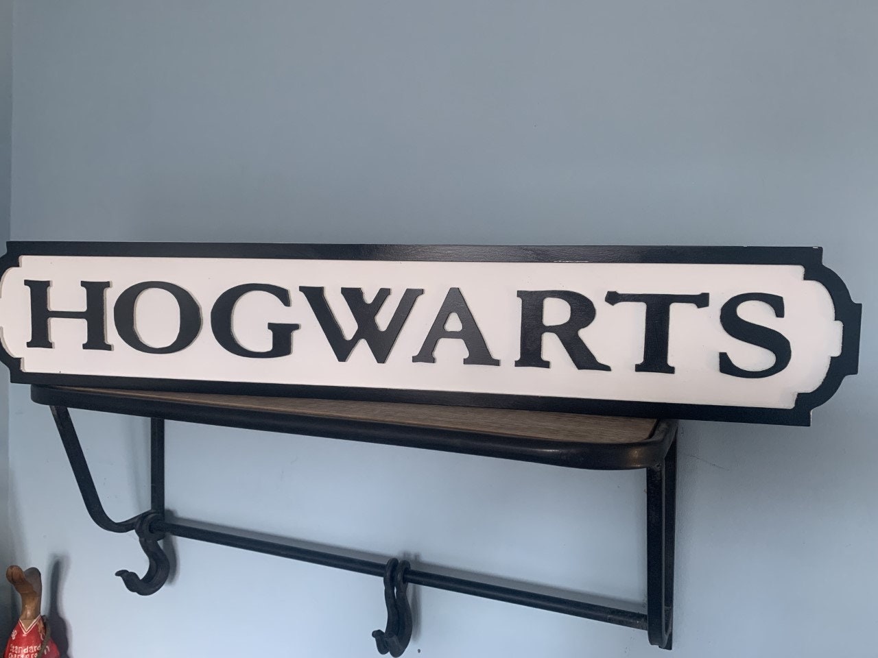 HOGWARTS Harry Potter Retro Vintage Wooden Mini Road Street Sign Free Delivery