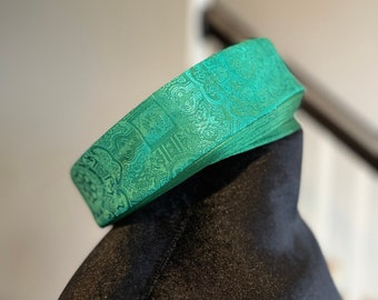 Headpiece for Vietnamese Mens Ao Dai in Green - Khăn Đống Áo Dài Nam
