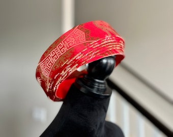 Headpiece for Vietnamese Mens Ao Dai in Assorted Colors - Red, Blue, Gold, Navy - Khăn Đống Áo Dài Nam