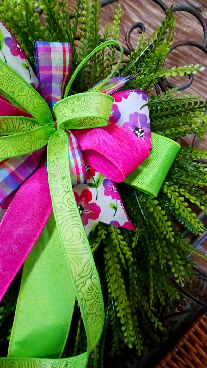 Spring Floral Wreath Bow Best Selling Wreath Bow Spring Wreath Bow ...