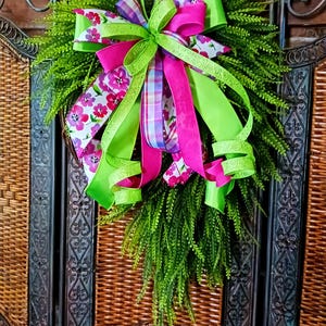 Spring Floral Wreath Bow Best Selling Wreath Bow Spring Wreath Bow ...
