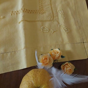 Set of 2 Old Hand-Embroidered Pillowcases