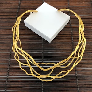 Gold choker goldsmith handmade in 925 silver 18kt gold-plated gift idea for your loved one for your anniversary