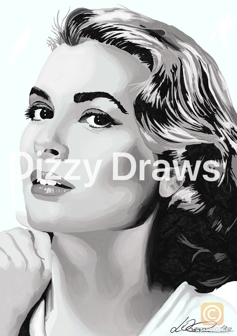 Grace Kelly Portrait DIGITAL DOWNLOAD