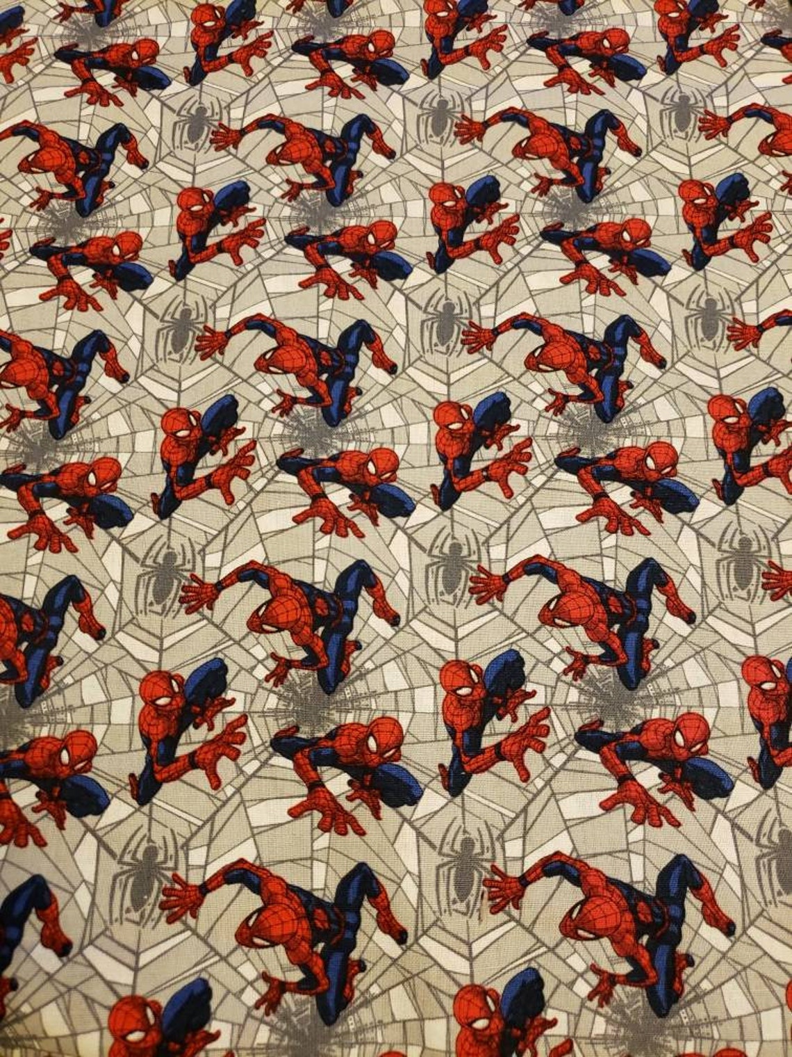 Spiderman Web 100% Cotton Fabric Fat Quarter Half Yard - Etsy