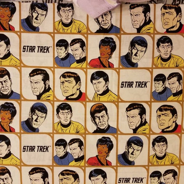 Star trek fabric color. Cotton fabric fat quarter