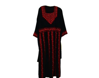 Embroidered Palestinian Thobe Dress Fashion Women Gift