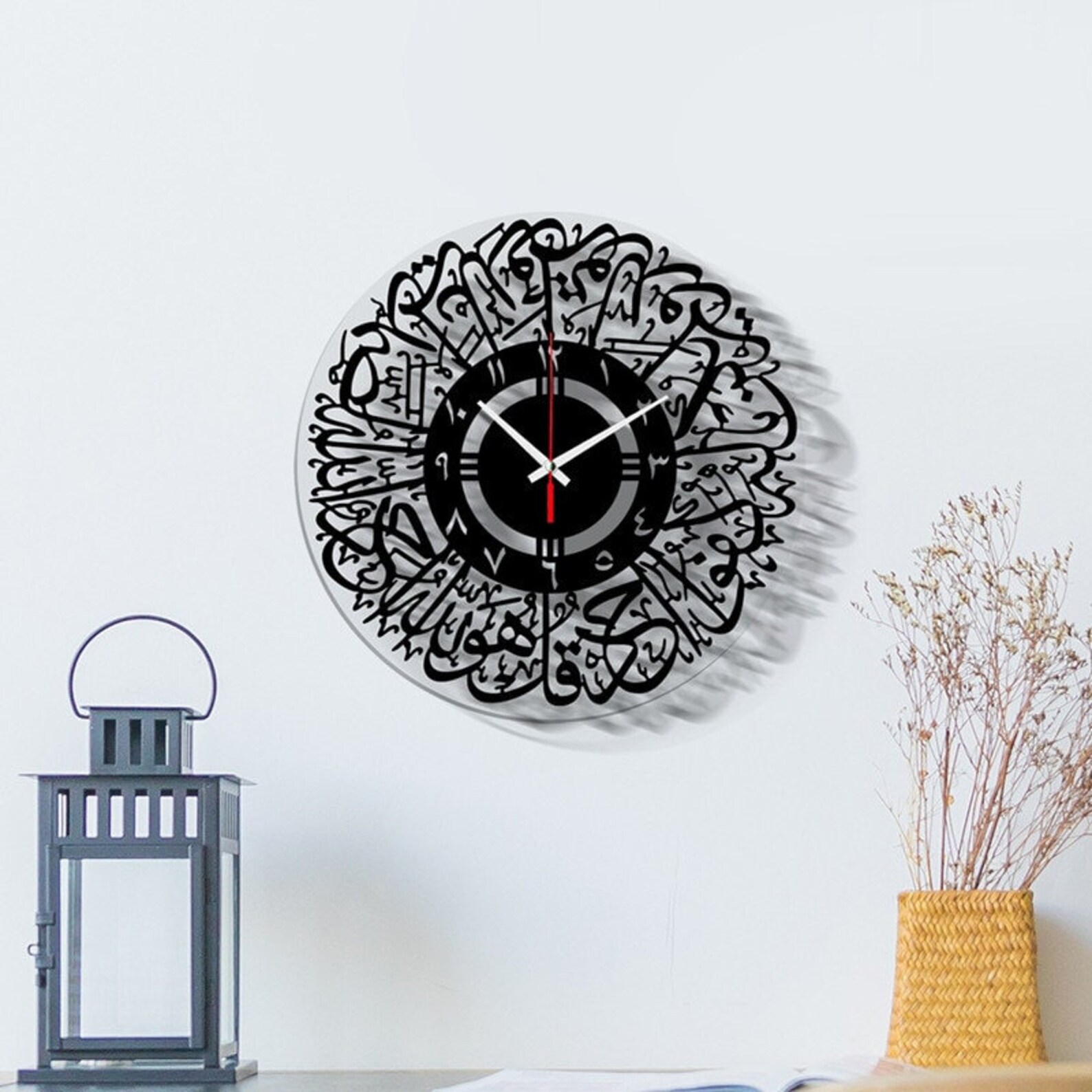 Islamic Wall Clock / Islamic Wall Art / Islamic Decal / Etsy UK