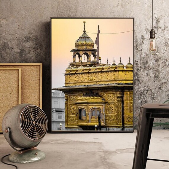Golden Temple Wall Art Harmandir Sahib Wall Art Canvas Etsy