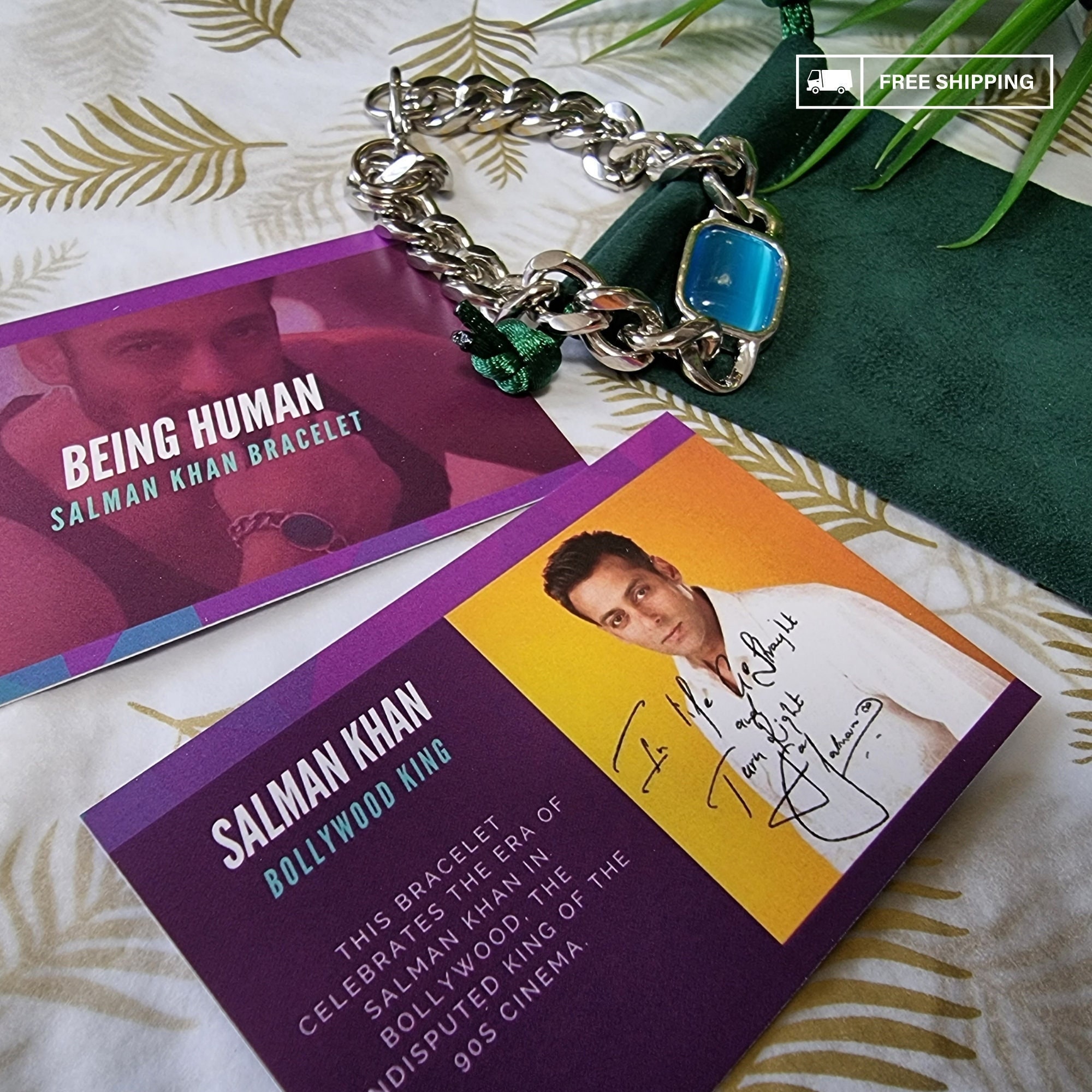 Being Human Bracelet Silver Plated Bracelet Salman Khan Bracelet,Boho Bracelet