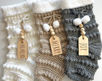 Crochet Stocking, Christmas Stockings, Handmade Stockings, Fire Mantle Decor, Christmas Decor, Holiday Decor, Stockings