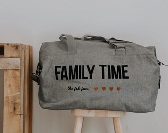 Personalized travel bag | Custom Diaper Bag | Personalized family bag | Personalized Maternity Bag | Beige personalized bag |Bag