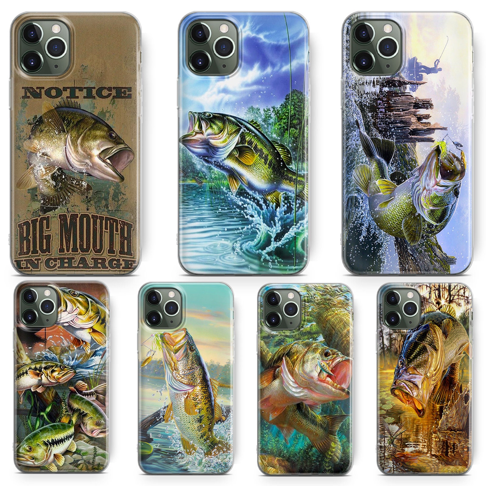  iPhone 11 Pro I'm Hooked On - Fisher Fisherman Largemouth Bass  Fishing Case : Cell Phones & Accessories