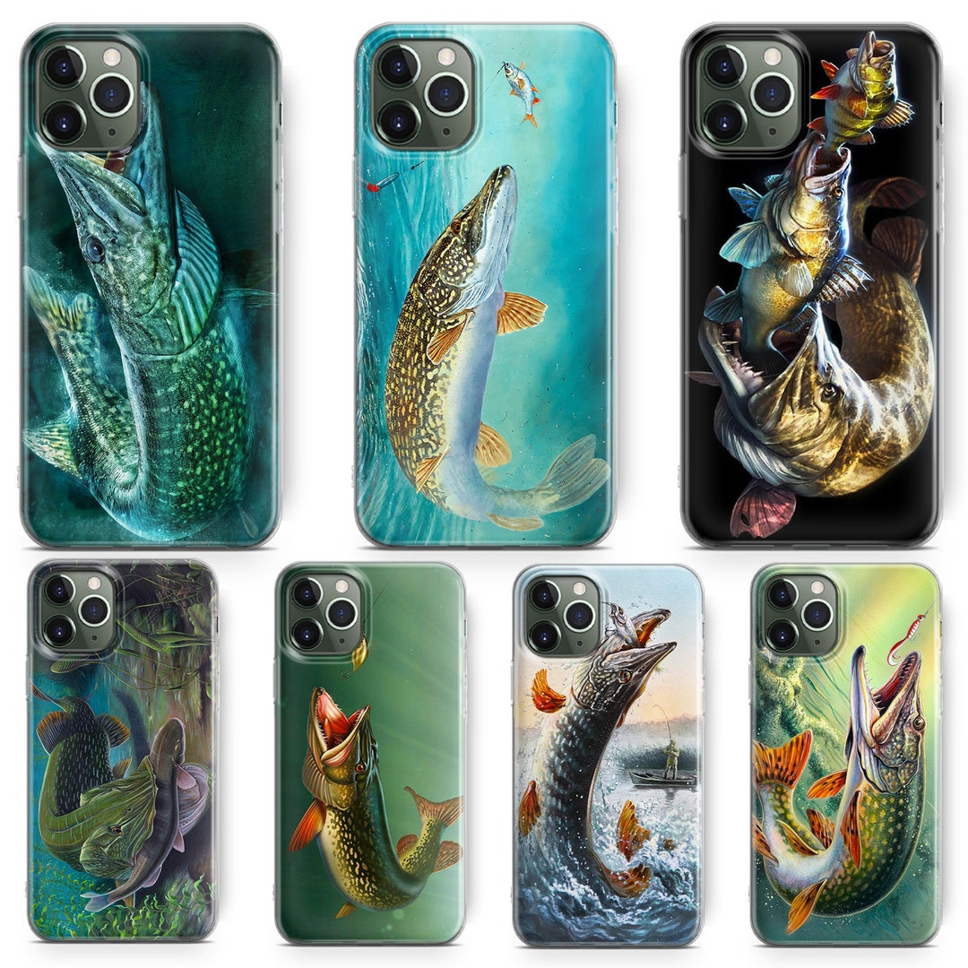 Monster Pike Fishing Phone Case for iPhone 15 14 13 12 11 X XS Etsy