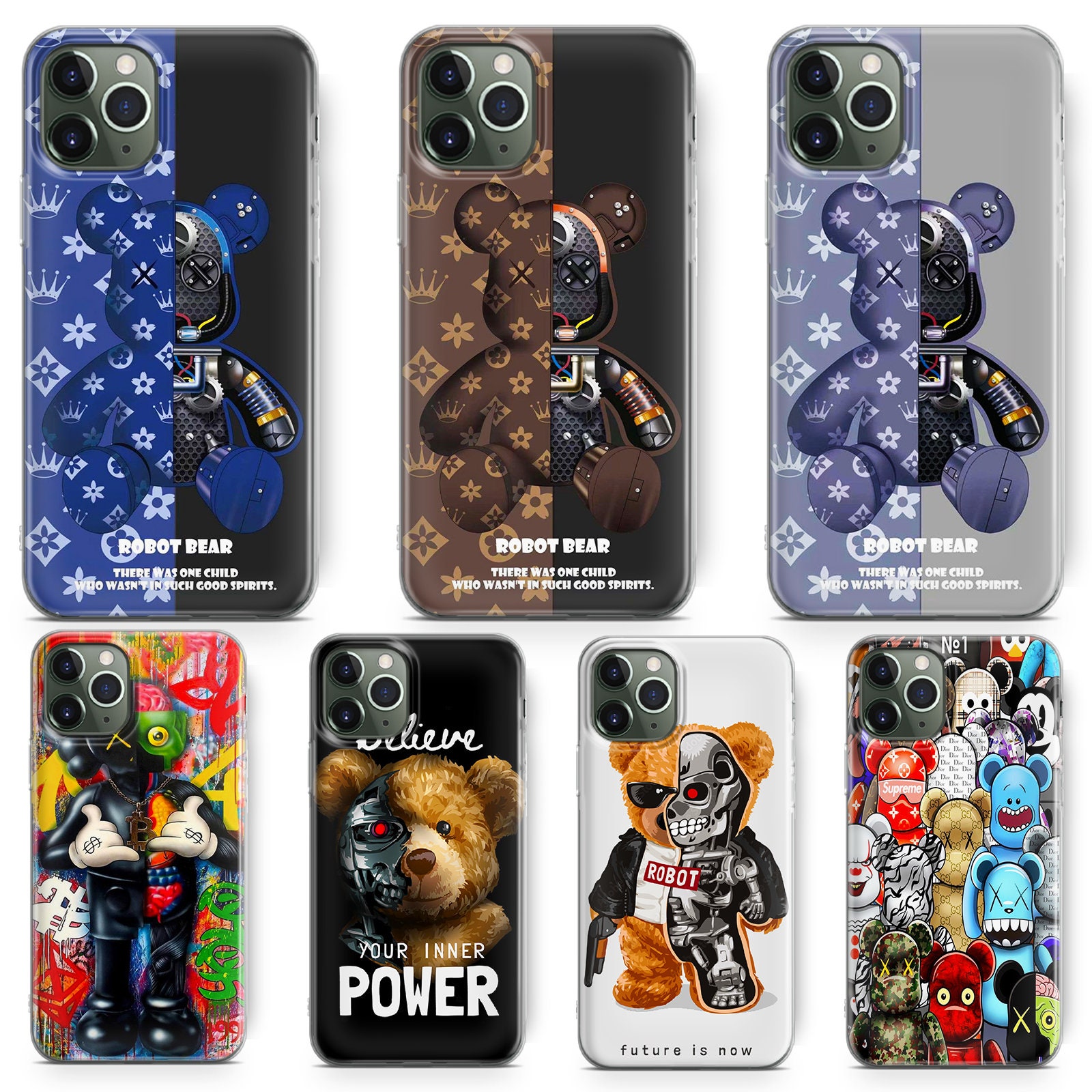 LOUIS VUITTON LV LOVE BEAR iPhone 12 Case Cover