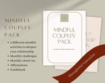 The Mindful Couples' Pack - Strengthen Your Love Connection - Valentines Day - Relationship Building - Digital Printable