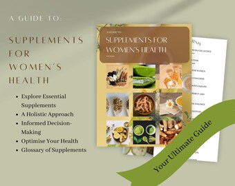 Supplements for Women's Health - EBook - Gut Health - Vitamins - Fertility - Herbal Tea - Nutrition - Weight Loss - Health and Wellness