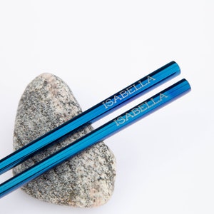 Personalized Stainless Steel Chopsticks: Engraved Custom Cutlery
