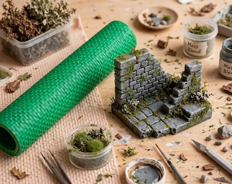 Texture Roller for Diorama, Miniature Terrain Roller, Model Making Tool, XPS Foam Texture Roller, Clay Roller, 3D Printed Terrain Tool