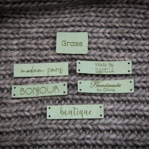 Custom sewing labels, tags for knitted items image 5