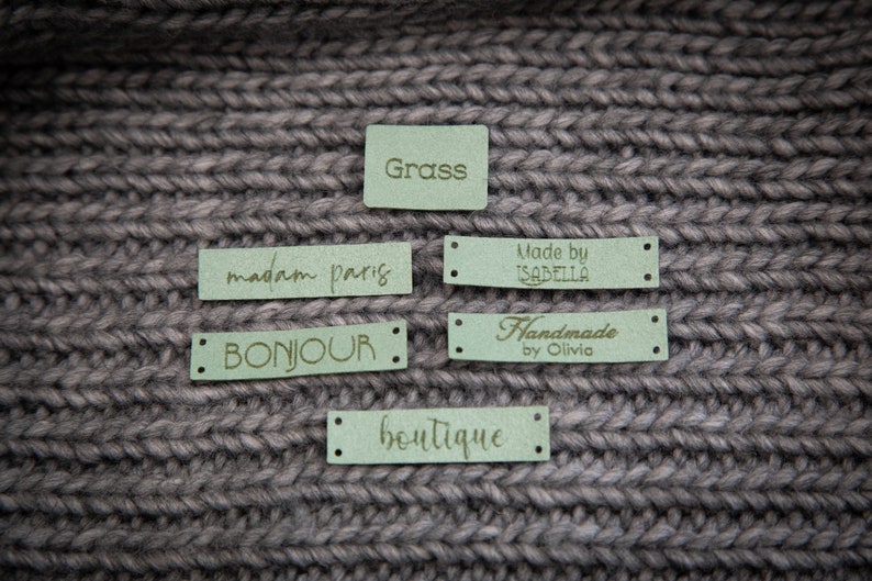 Custom sewing labels, tags for knitted items image 5