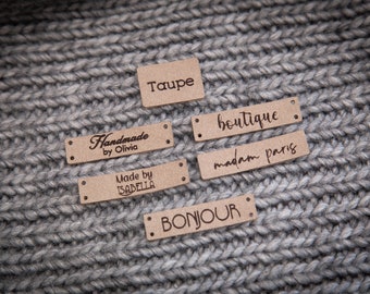 Nähetiketten aus veganem Leder: Personalisierte Produktetiketten