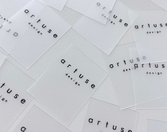 50 Stück benutzerdefinierte Silikon-Nähetiketten: Wasserdichte TPU-Stoffetiketten