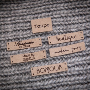 Custom sewing labels, tags for knitted items image 9