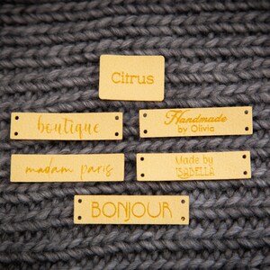 Custom sewing labels, tags for knitted items image 6