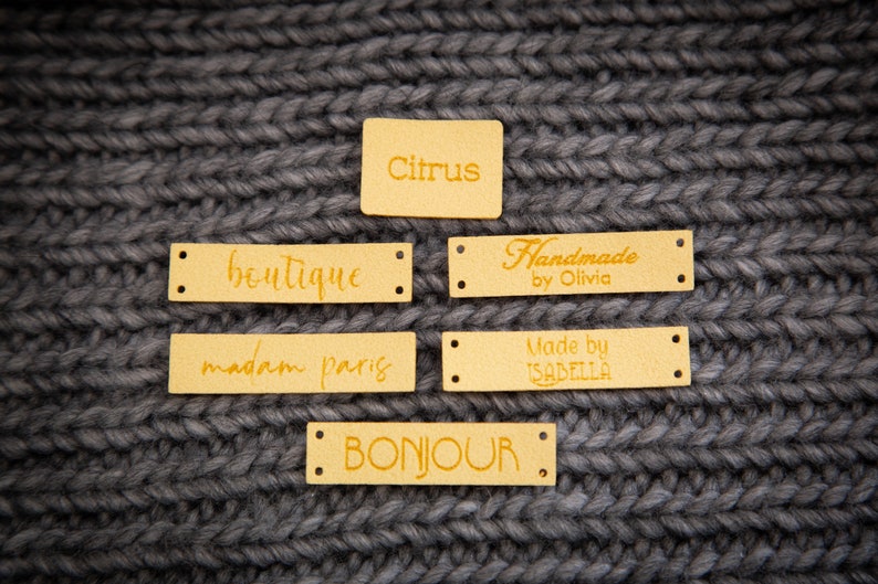 Custom sewing labels, tags for knitted items image 6