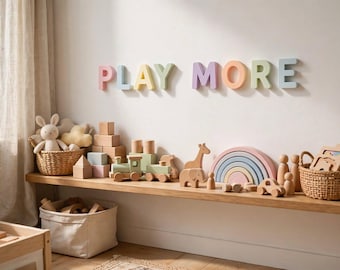 Custom 3D Printed Letters - Personalized Name Sign - 3D Wall Letters - MORE LOVE Sign - Custom Text - Nursery Decor - PLA