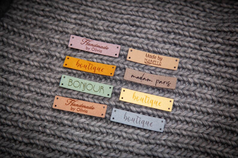 Custom sewing labels, tags for knitted items image 7