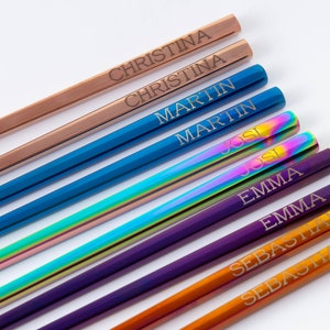 Personalized Stainless Steel Chopsticks - Engraved chopsticks - Custom Chopsticks