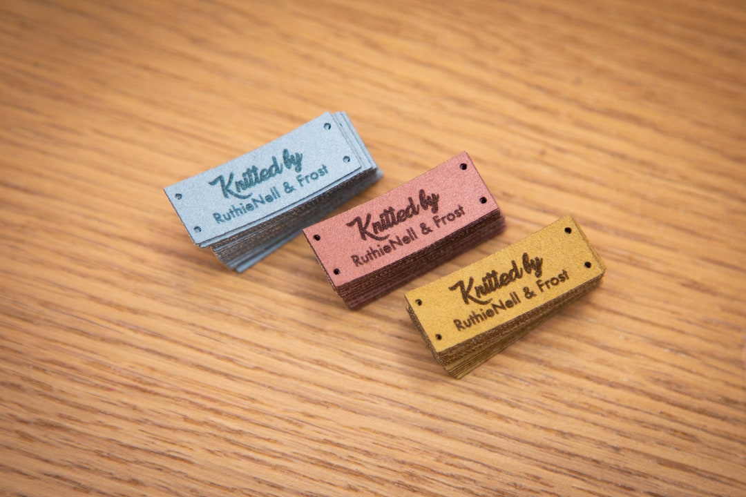 Custom Sewing Labels. Beautiful Personalised Vegan Knitting Labels ...